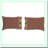 Star Applique Border Pillowcase Set - Red (21x30) - Pack of 2 - Ninepatch Design - Standard Size - Decorative Bedding - Bedroom Accessories