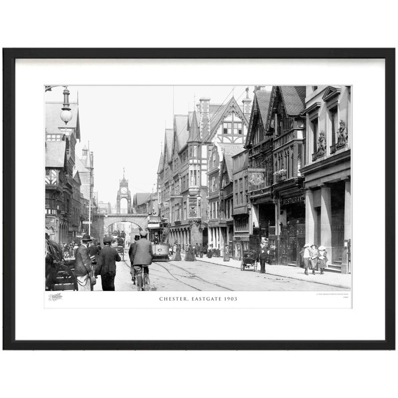 Chester, Eastgate 1903 by Francis Frith - Single Picture Frame Print, 45cm H x 60cm W x 2.3cm D