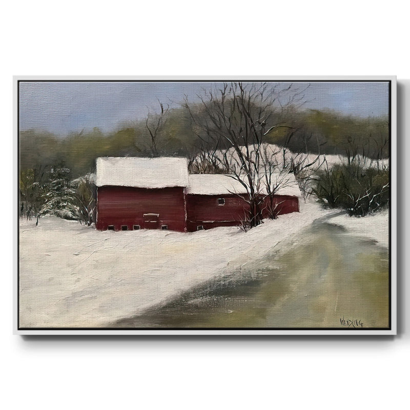Winter Homestead II, H 17 po x l 25 po x P 1,5 po, Blanc