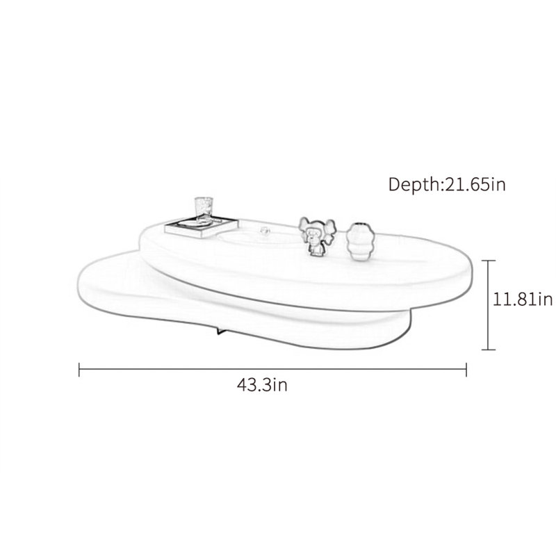 Orren Ellis Tamirra Cream Coffee Table
