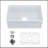 36" L X 20" W Farmhouse Kitchen Sink With Grid And Strainer