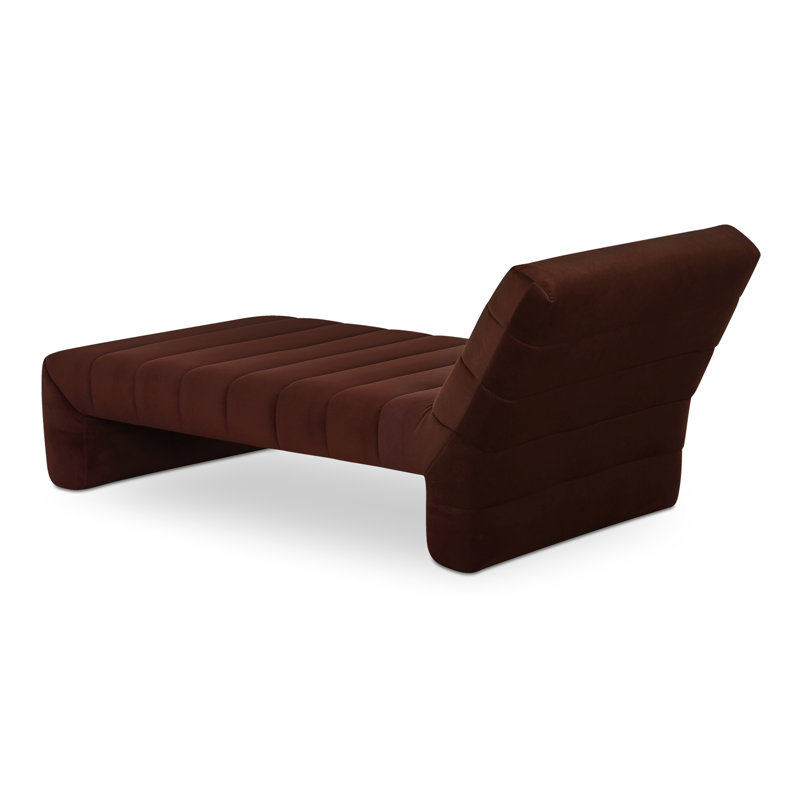 Verity Chaise Lounge, Warm Brown