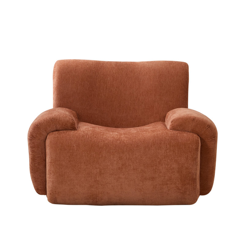 Fauteuil de loisir entièrement rembourré entièrement compressé, Orange