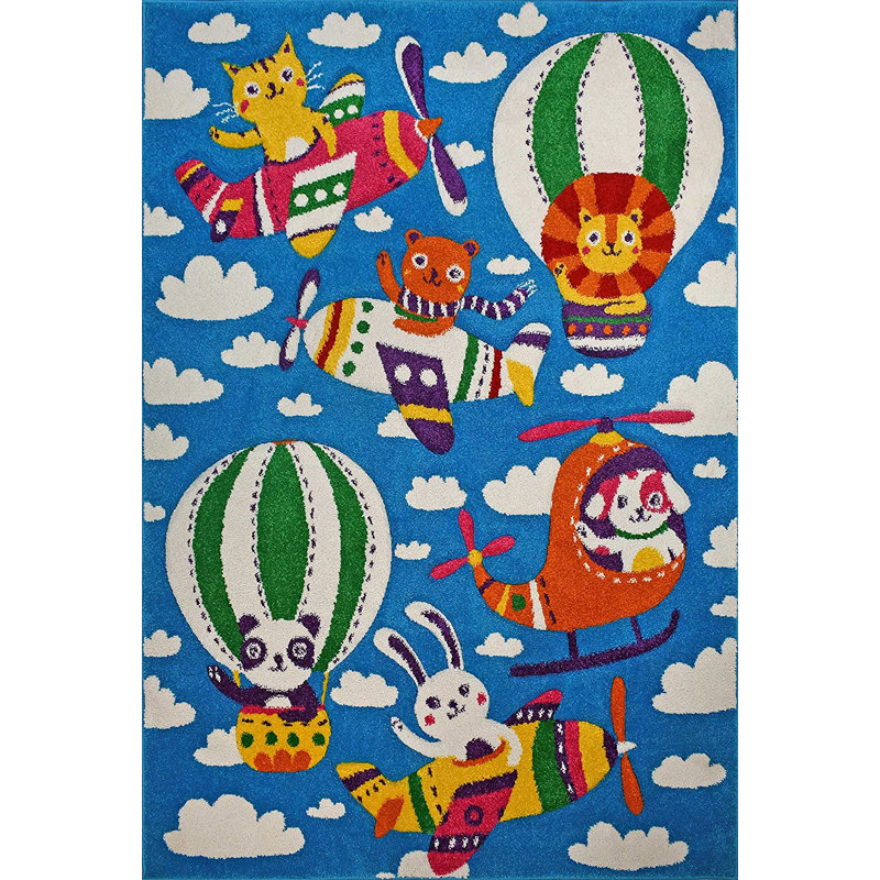Tapis pour chambre d'enfant, Rectangle 5 pi 3 po x 7 pi 3 po
