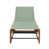 Maille vert menthe / structure en teck
