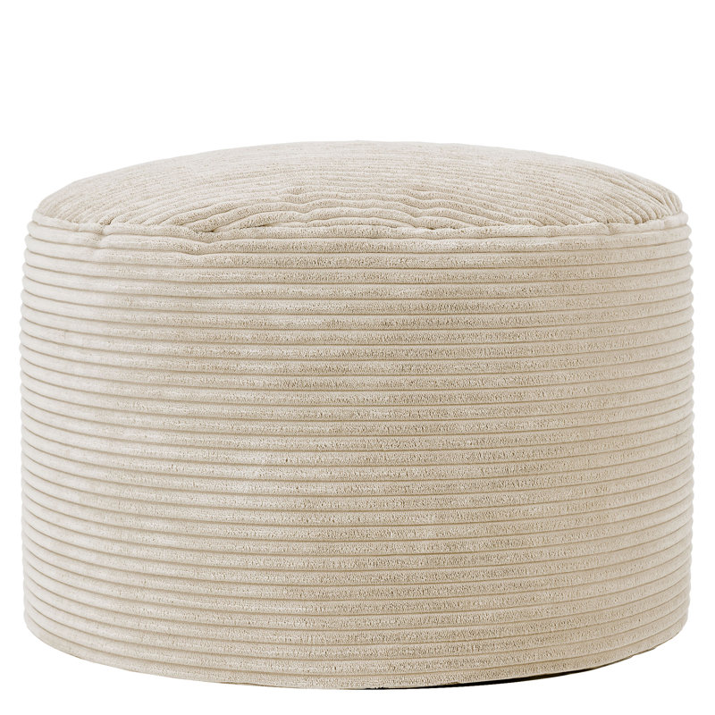 Milano Corduroy Footstool, Beige