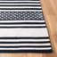 Tapis rayé en coton / laine tissé à la main Trung-38616548