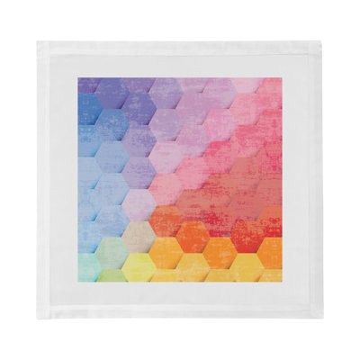 Hex Cotton Sateen Dinner Napkins