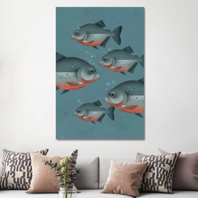 Piranhas by Dieter Braun - Print on Canvas