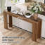 Table d'entrée extra-longue, console de style campagnard pour espaces étroits, chêne, durable et polyvalente-1058748250
