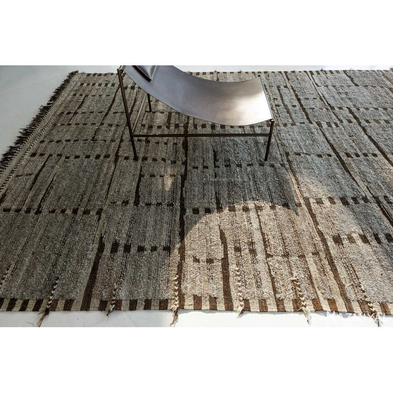 Brown Modern Distressed Rug
