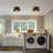 1-light Metal Dome Semi Flush Mount With Glass Globe Diffuser-1116492496