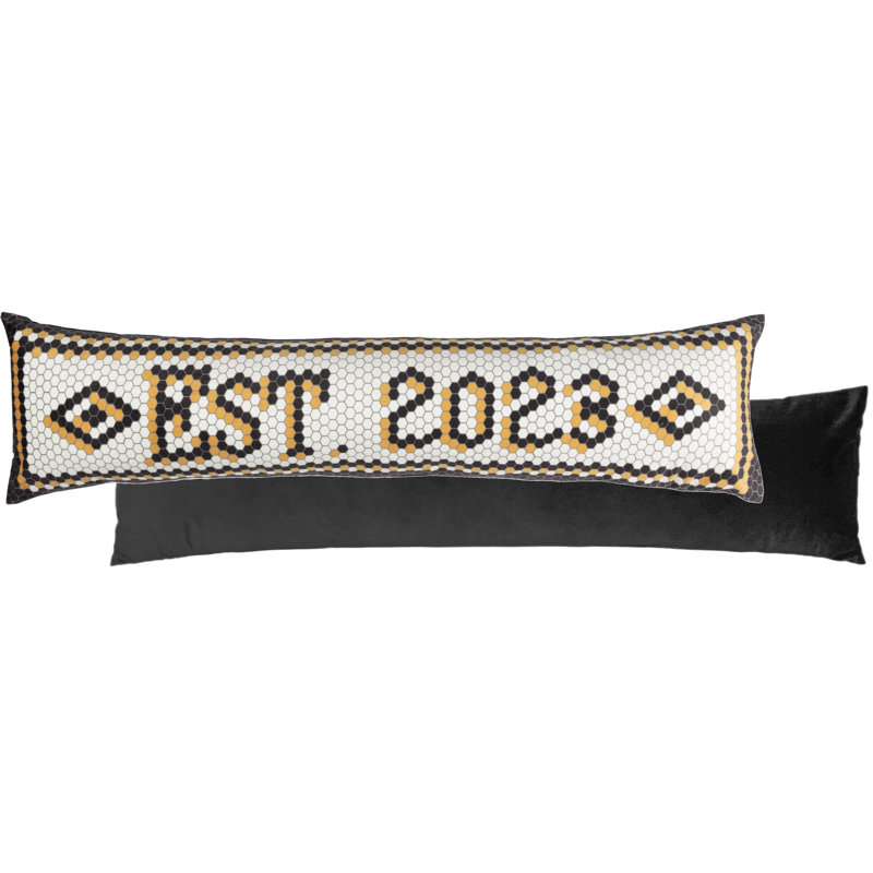 Established Mosaic Message Rectangular Floor Cushion