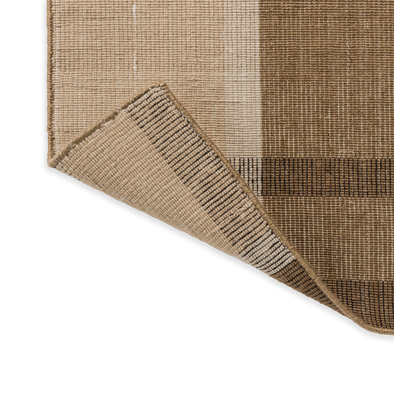 Zona Plaid Area Rug in Brown/Ivory/Beige, Rectangle 8'2" x 11'6"
