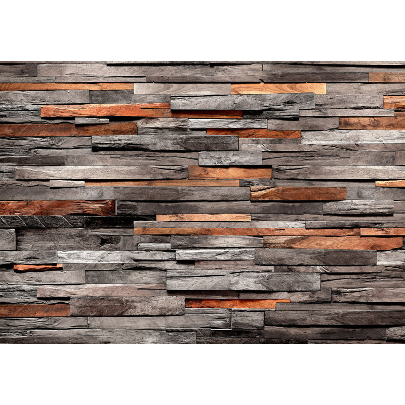 Surface Background Wallpaper Wall Mural - Cedar Wood Combo, 118" W x 82" L