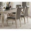 Ensemble de salle à manger 7 pièces Modern Glam Silver Finish-616595913