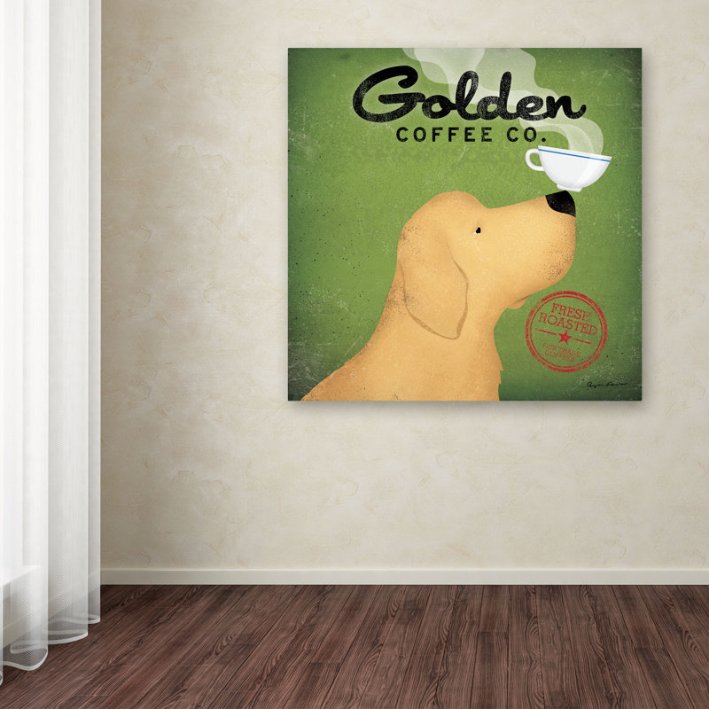 Natchez "Golden Coffee Co", impression sur toile, H 14 po x l 14 po x P 2 po