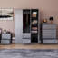 Oslo 3 Piece Bedroom Set (2 Drawer Bedside Chest, 4 Drawer Chest, 3 Door 2 Drawer Wardrobe), (100% FSC)-347473158