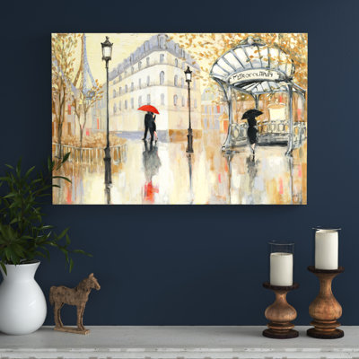 To The Metro by Julia Purinton - Wrapped Canvas Print