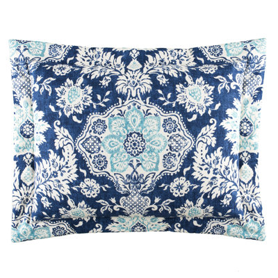 Belmont Harbor Traditional Cotton Damask Sham