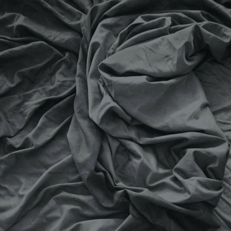 Modern & Contemporary Cotton Percale Duvet Cover, Cal King Duvet Cover + 2 King Shams, Charcoal