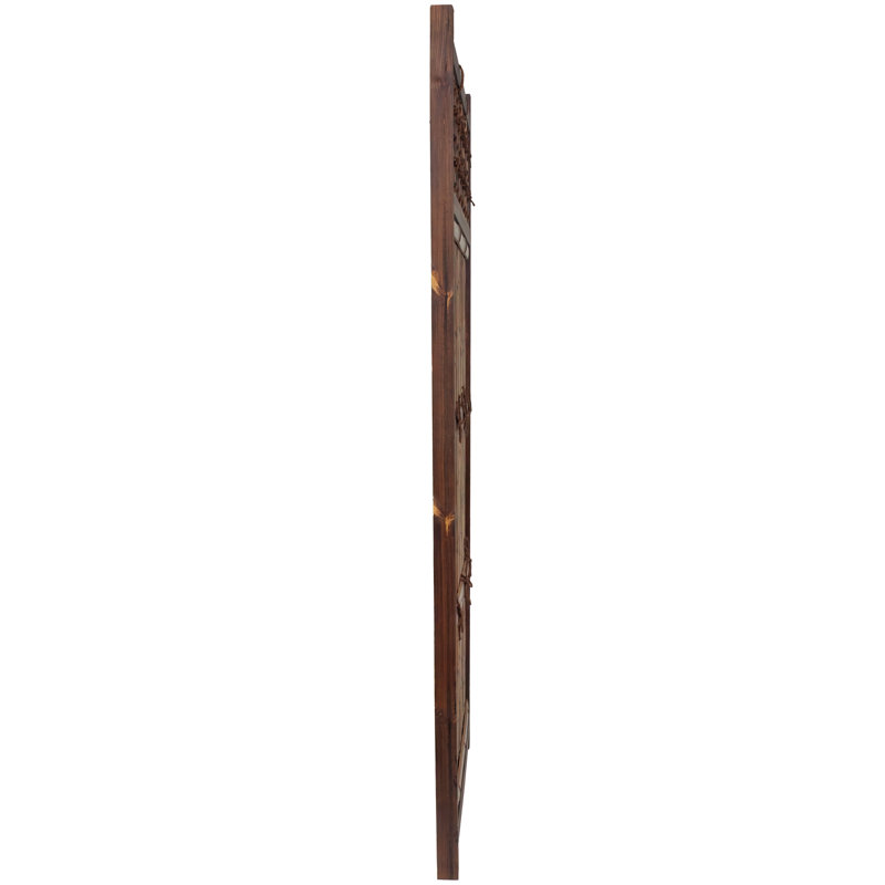 Japanese Zen Garden Fence Panel, 6' H x 3' W, Light Bamboo
