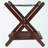 Solid Wood Luggage Rack with Shelf in Cappuccino Finish, 19.85'' H X 26.35'' W X 18.40'' D-111987218