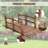 Halford Solid Fir Wood Garden Bridge-412594334