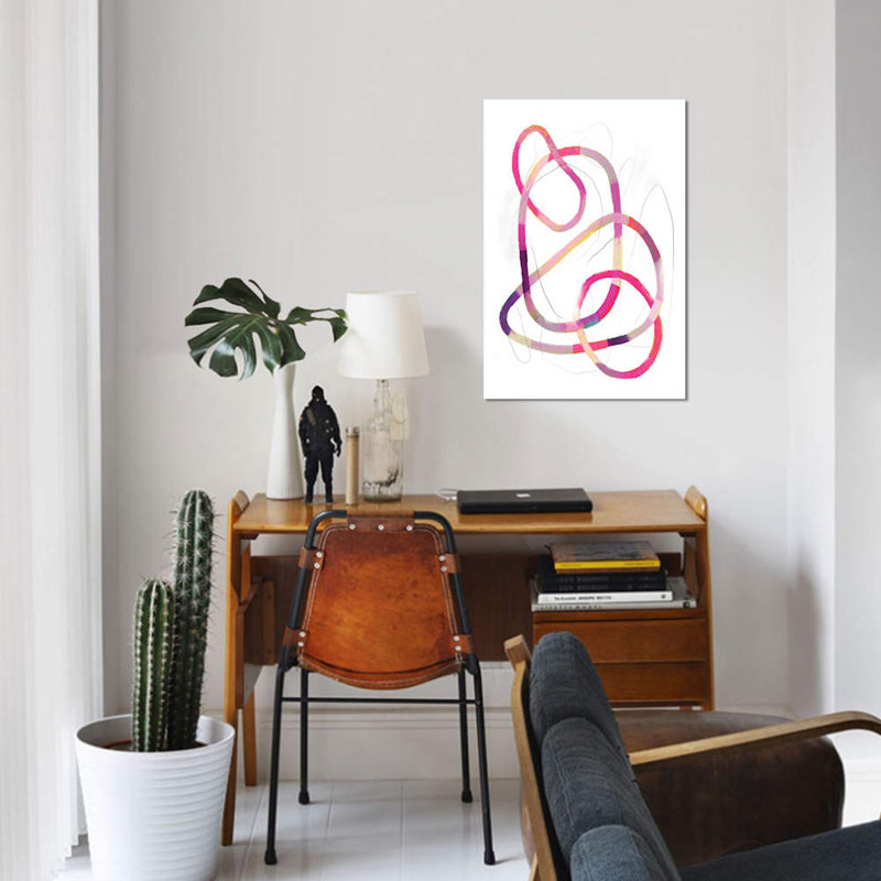 «Polychrome Tangle IV», impression sur toile, H 12 po x l 8 po x P 0,75 po, Toile tendue
