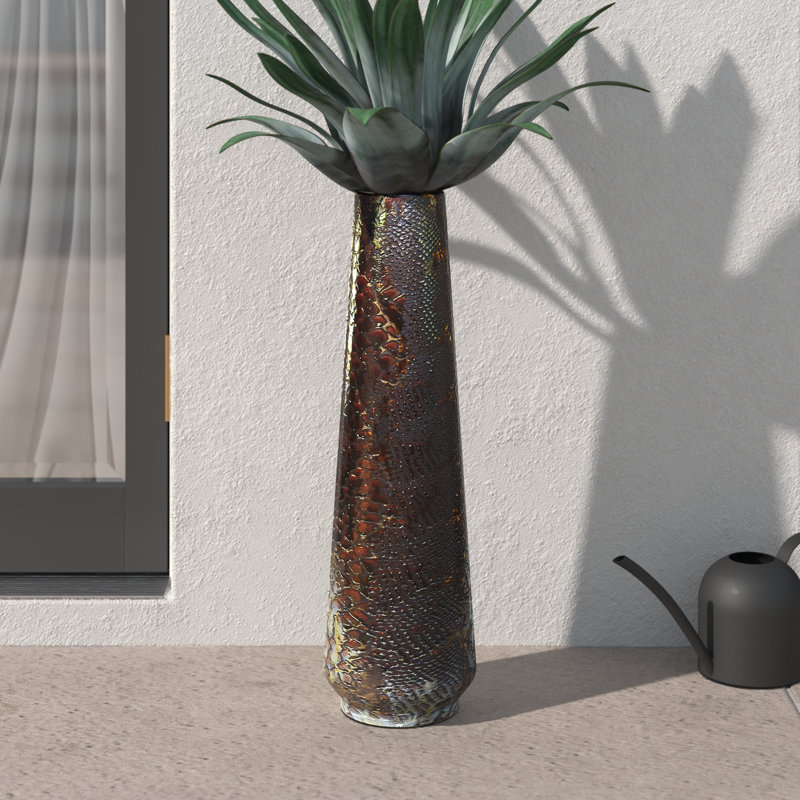 Vase en céramique Olaughlin, H 36,45 po x l 8 po x P 8 po