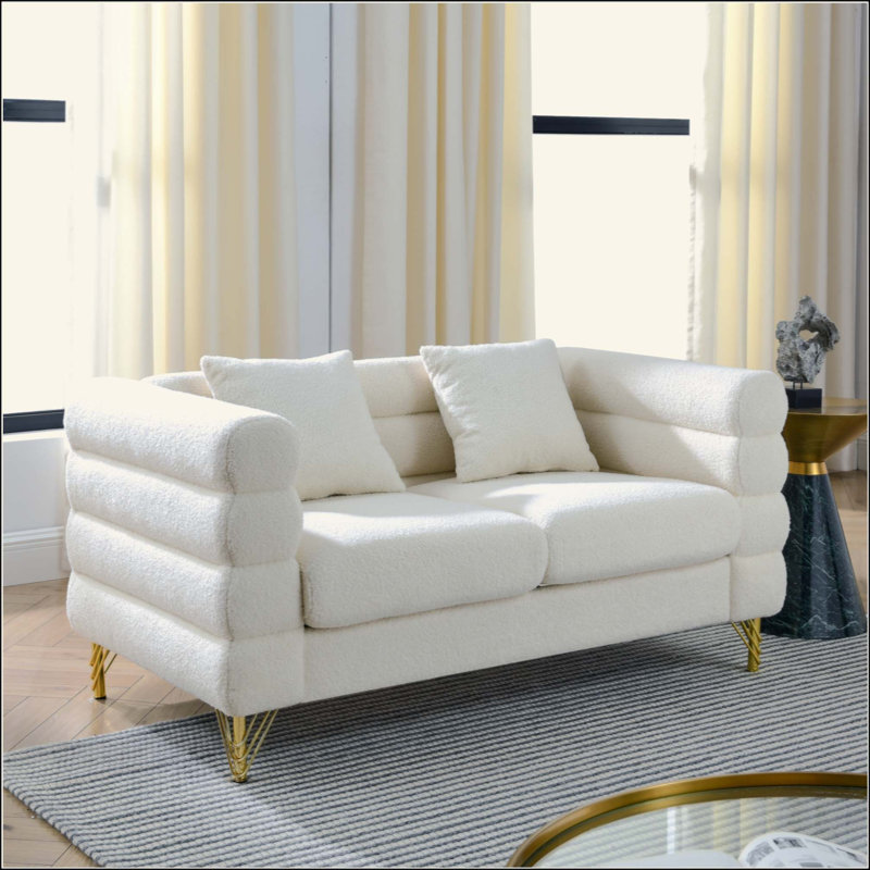 Canapé modulaire surdimensionné à 2 places, canapé modulaire à assise profonde en tissu Comfort