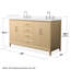 Janna 60" Freestanding Double Bathroom Vanity with Quartz Top-108352171-108352173
