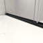 Porte de douche coulissante noire matte sans cadre North American