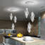 1-light Modern Acrylic Dimmable Chandelier Black-1026017431-1026017432-1026017439