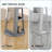 Robust Mirror,360° Swivel Full-Length Mirror,With Storage Shelves