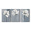 Floral Study Series CXLVII - Ensemble de 3 toiles tendues avec châssis - Prêt à être accroché-107312532