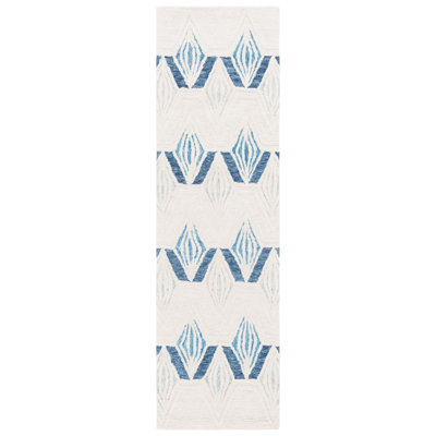 Metro Hand Tufted Wool Pile Geometric Rug