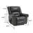 Vintage Power Leather Upholstered Recliner Chair with Lift Base and Massage Heating Function-2119091888