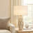 Layered Leaf Ceramic Table Lamp