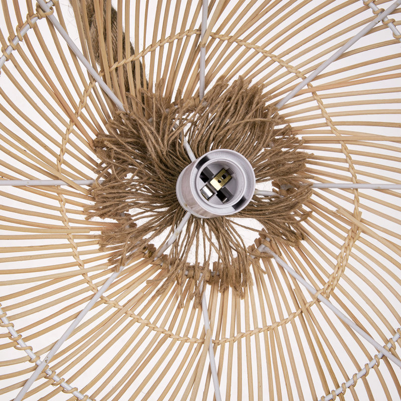 Luminaires suspendus en rotin et osier en bambou, lanterne en bambou pour salon, salon de thé et café