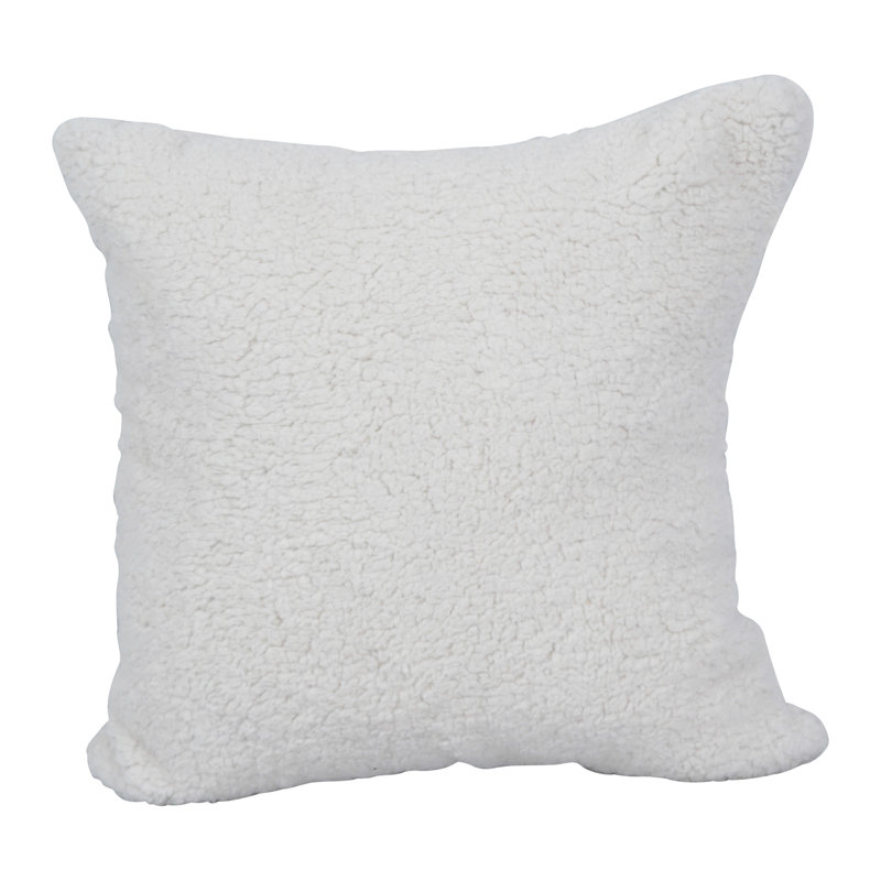 Coussin décoratif en fourrure de polyester 50_17 pouces, Grattan riz
