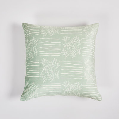 Hand drawn Sage Throw Pillow 20"