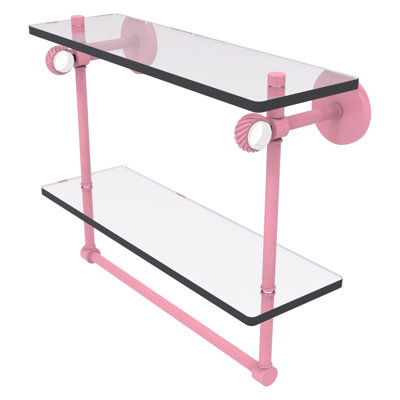 Tablette flottante 2 pièces avec barre à serviettes Clearview