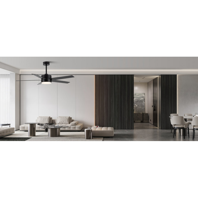 52 In. Modern Ceiling Fan With Light And Remote Control