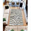 Tapis à motif géométrique abstrait moderne en peluche de conception de chambre à coucher 1519 (5X8 (5'2 "X7'5"), gris)