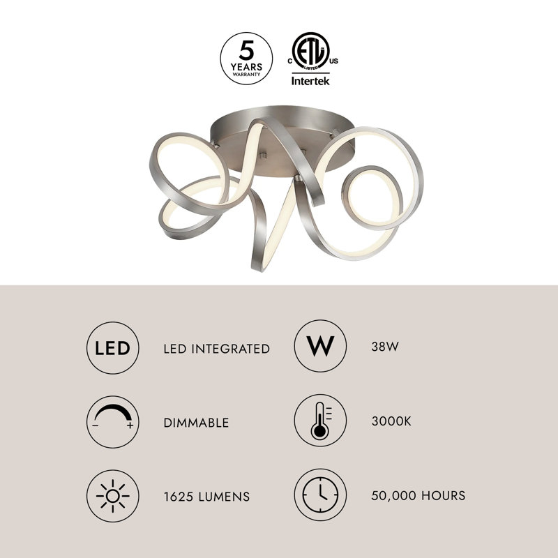Synergy 1 - Light LED Flush Mount, Black