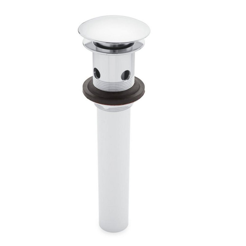 Mushroom Style Pop-Up Bathroom Drain 1.5", Polished Chrome