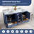 60" Double Freestanding Bathroom Vanity with Cultured Marble Top