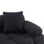 Chesnie Black Vegan Shearling 6-Piece Modular U-Sectional