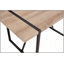 Table de salle à manger de 55 po en bois aggloméré rectangulaire industriel moderne de couleur bois pour 4 à 6 personnes, avec plateau en bois d'ingénierie de 1,5 po d'épaisseur et pieds en métal noir, pour l'écriture